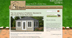 Desktop Screenshot of candhsheds.com