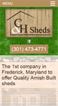 Mobile Screenshot of candhsheds.com